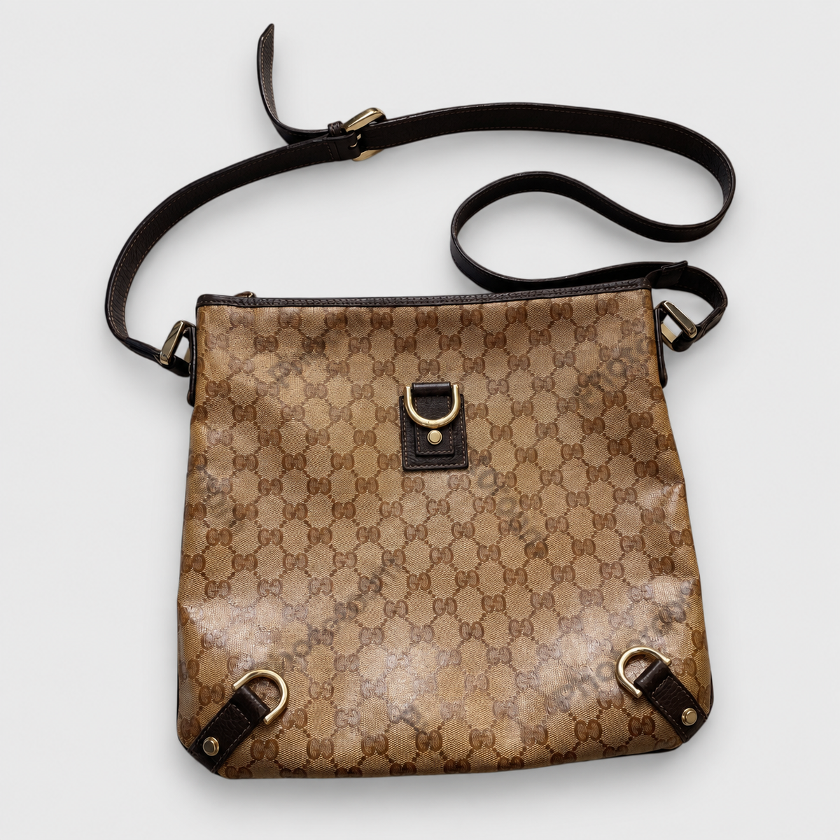 Gucci GG Canvas Crossbody in Brown