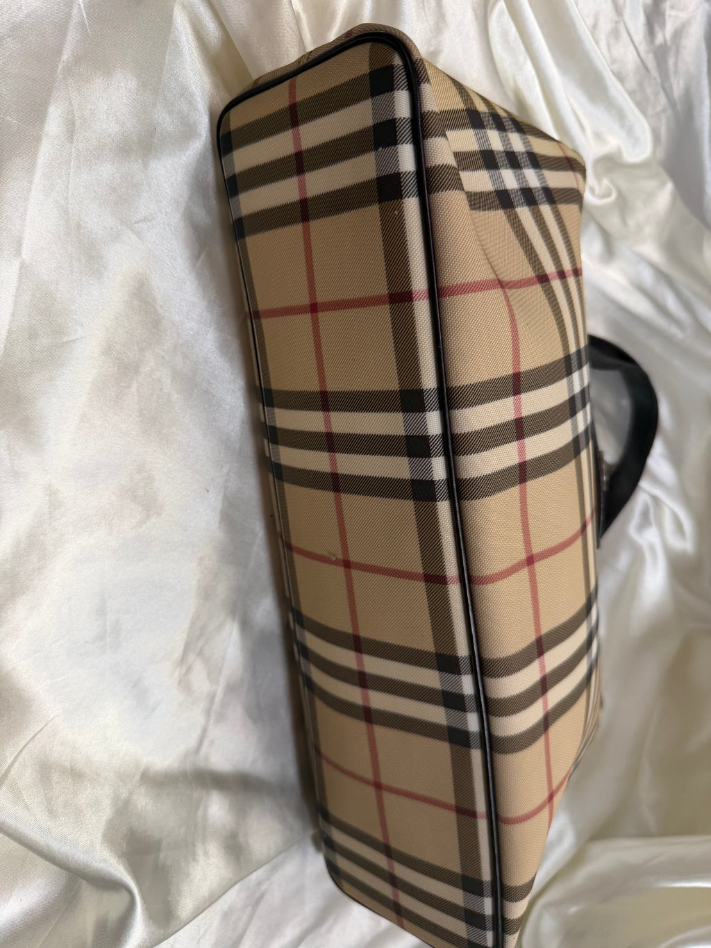 Burberry Haymarket Check Tote Top Handle