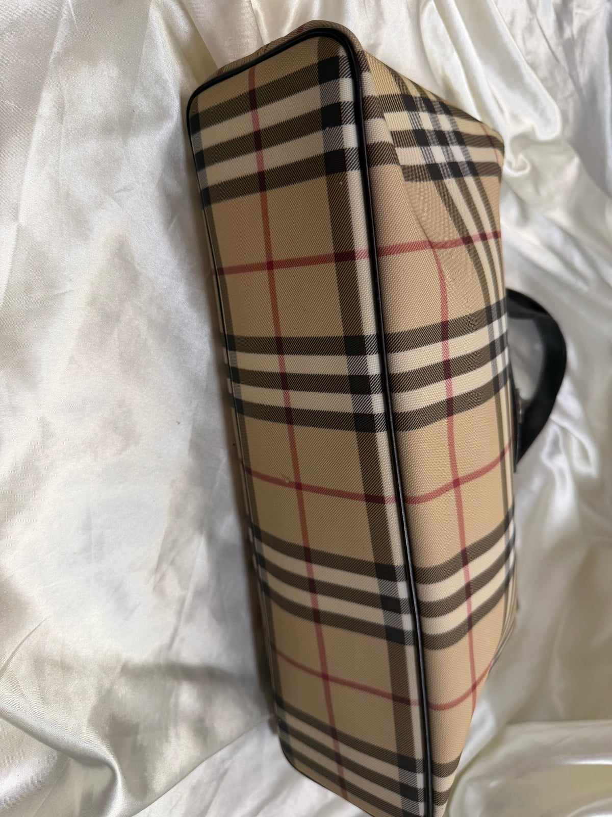Burberry Haymarket Check Tote Top Handle