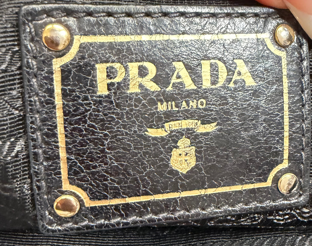 Prada Vitello Convertible Sling Crossbody Messenger
