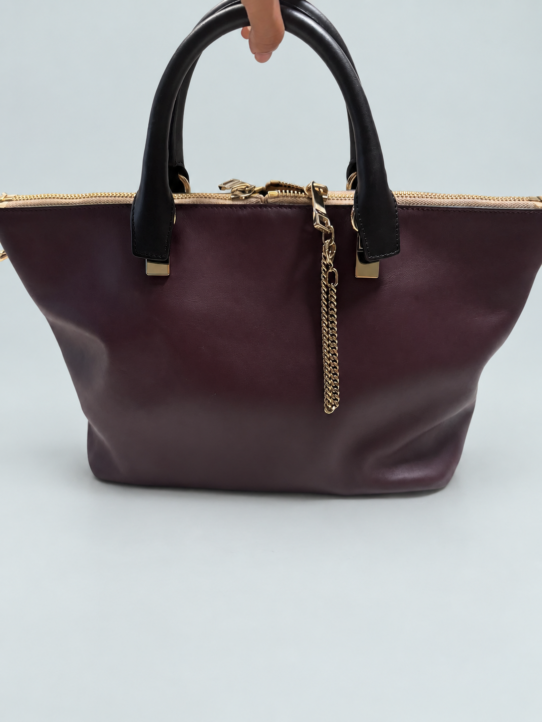 Chloe Phyton and Leather Baylee Shoulder Tote