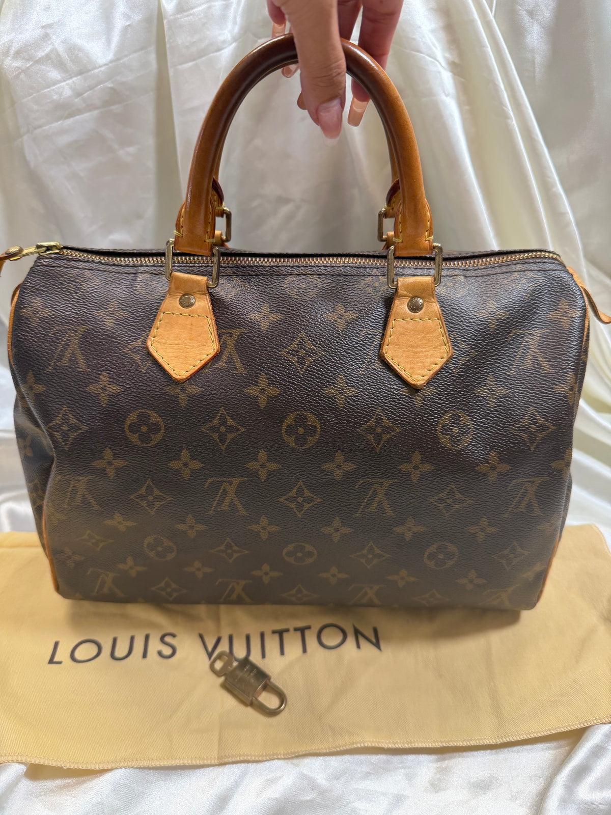 Louis Vuitton Speedy Monogram 30 Satchel Boston Bowler