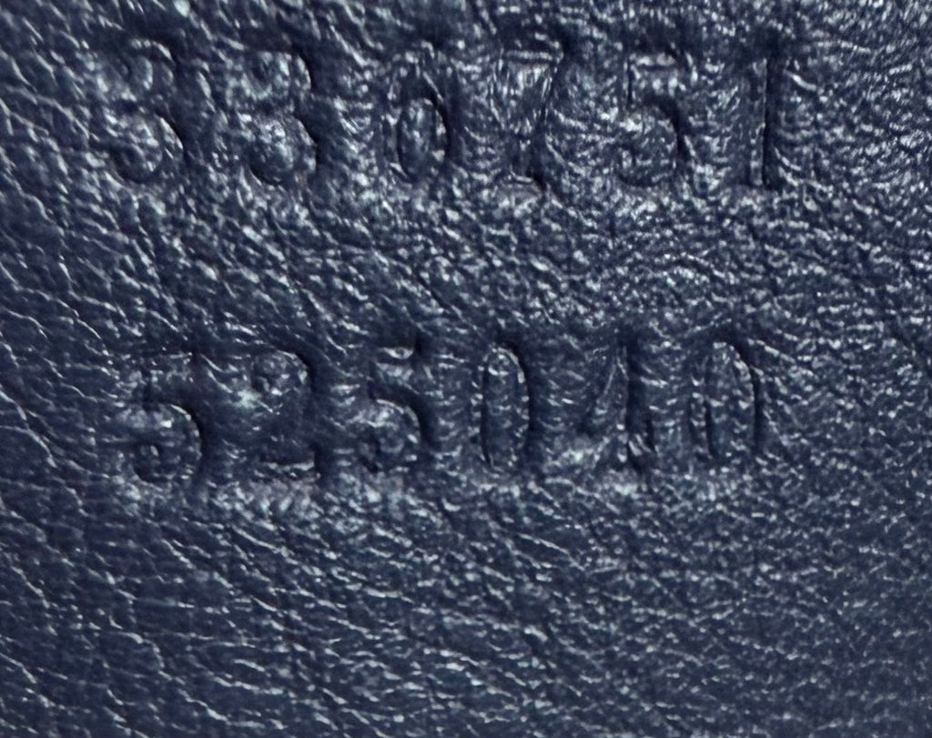 Gucci Leather Patent Soho Small in Navy Blue