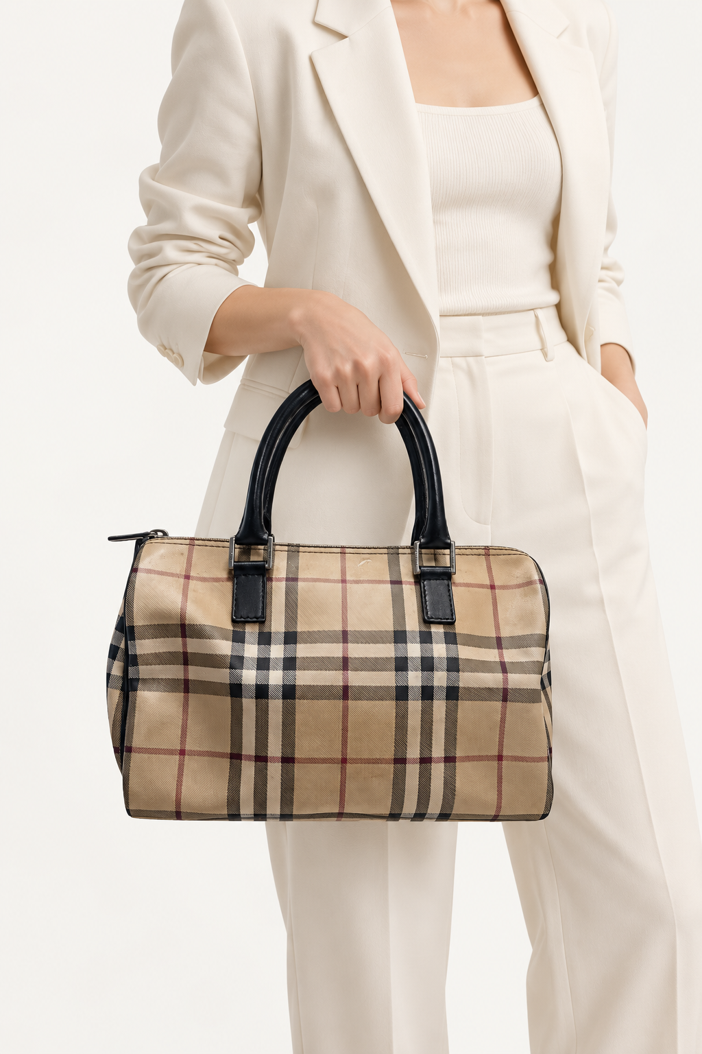 Burberry House Check Handbag in Brown