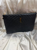 Saint Laurent Zipper Pouch Cassandre Matelasse