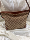 Gucci Monogram Canvas Web Loop Messenger Crossbody Sling