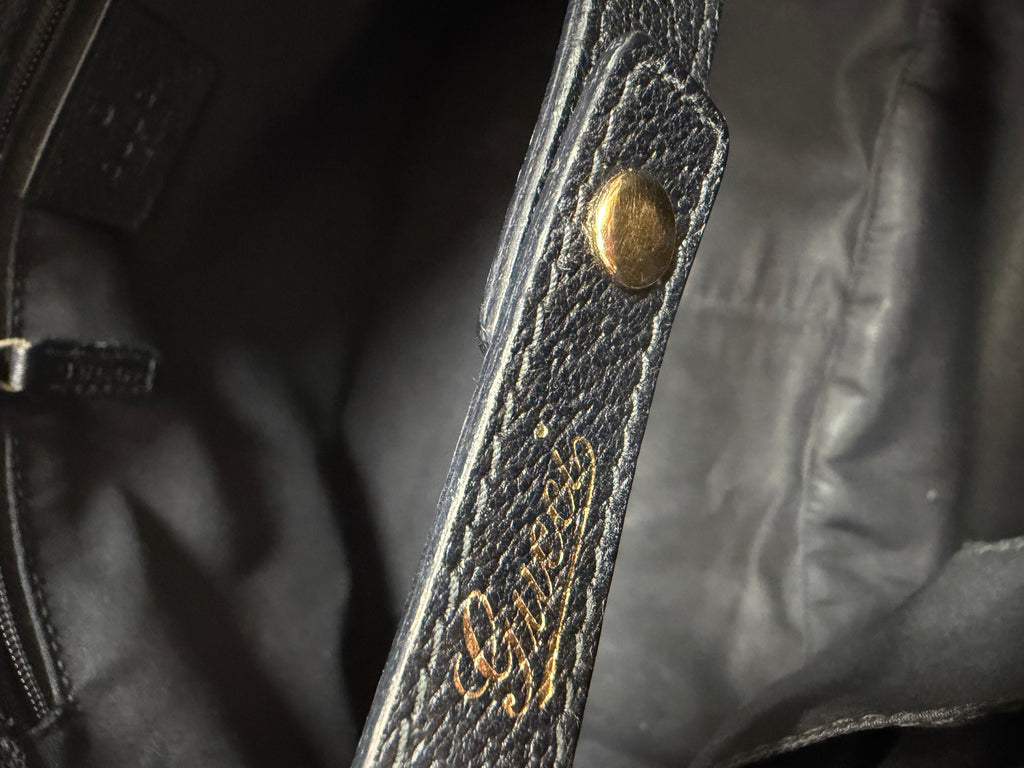 Gucci Abbey Tote Leather in Black