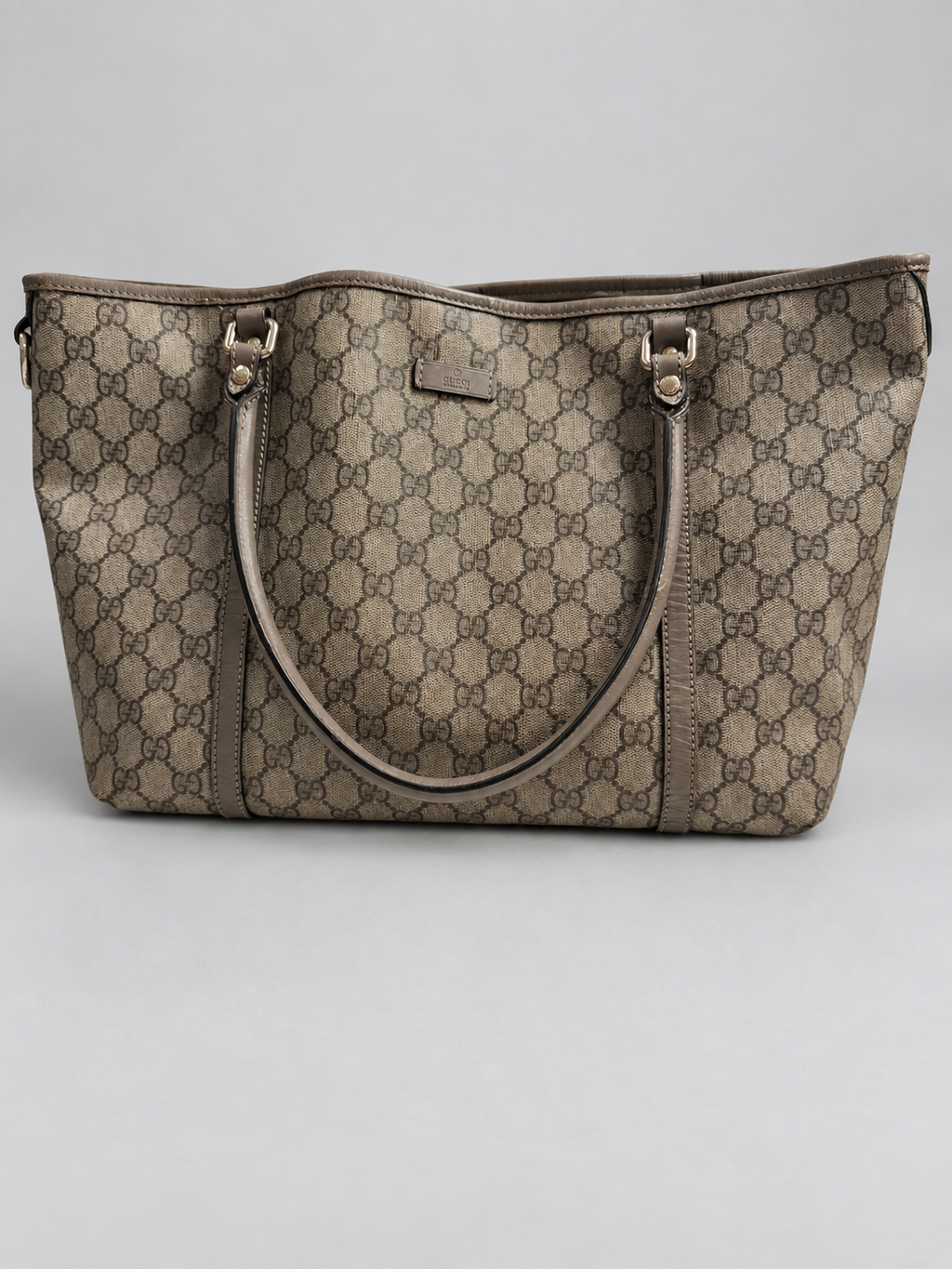 Gucci Monogram Supreme Joy Tote Medium Shoulder Bag