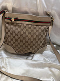 Gucci Monogram Canvas Web Mayfair Messenger Sling