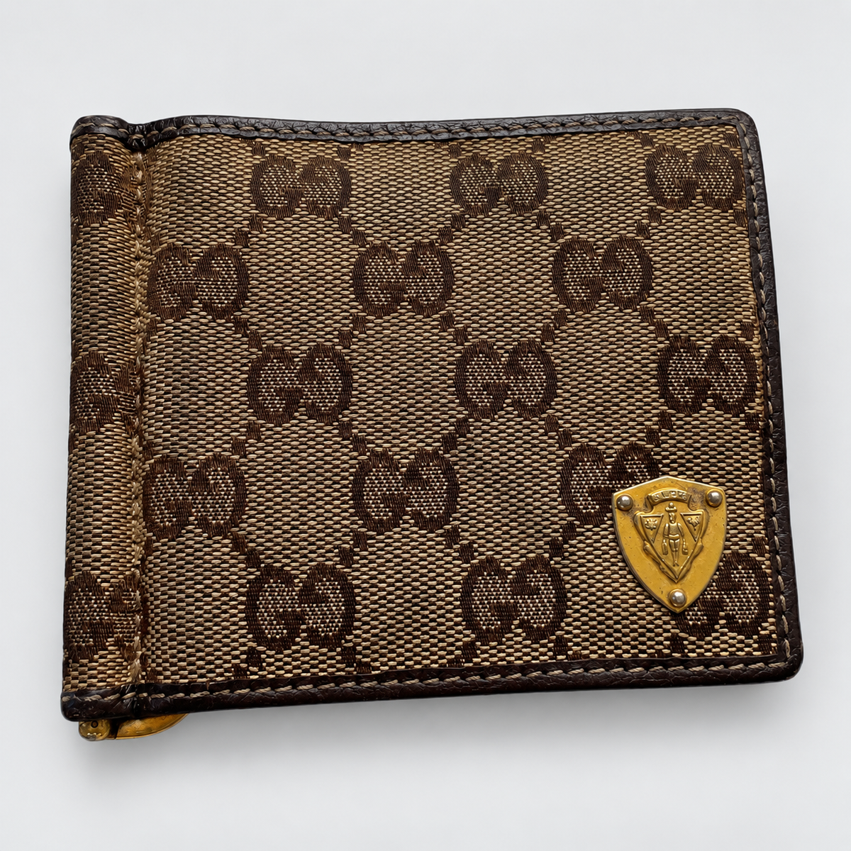 Gucci GG Canvas Bifold Money Clip Wallet