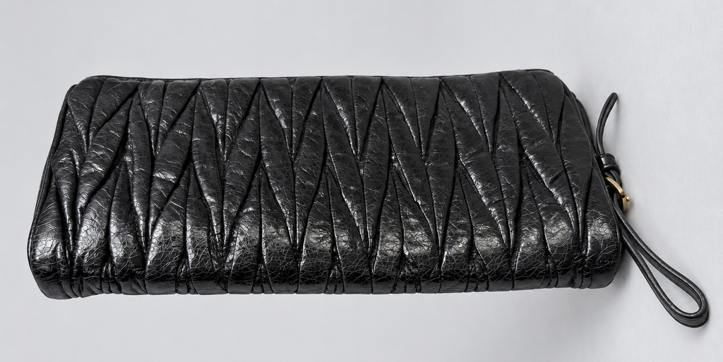 Miu Miu Matelasse Clutch Zipper Pouch
