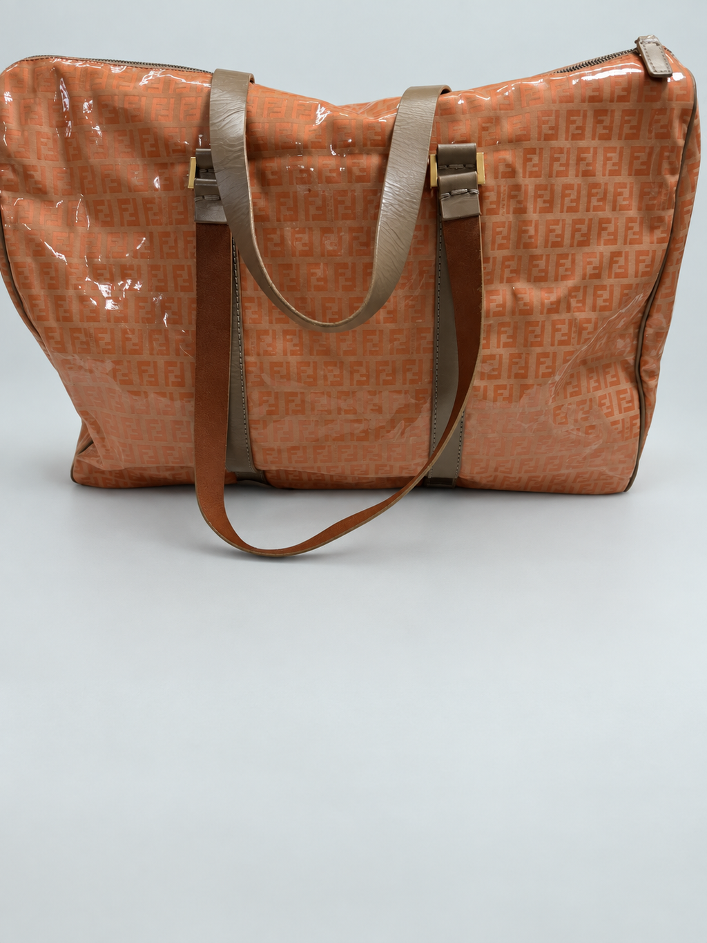 Fendi Zucchino Bowler Boston Carryall