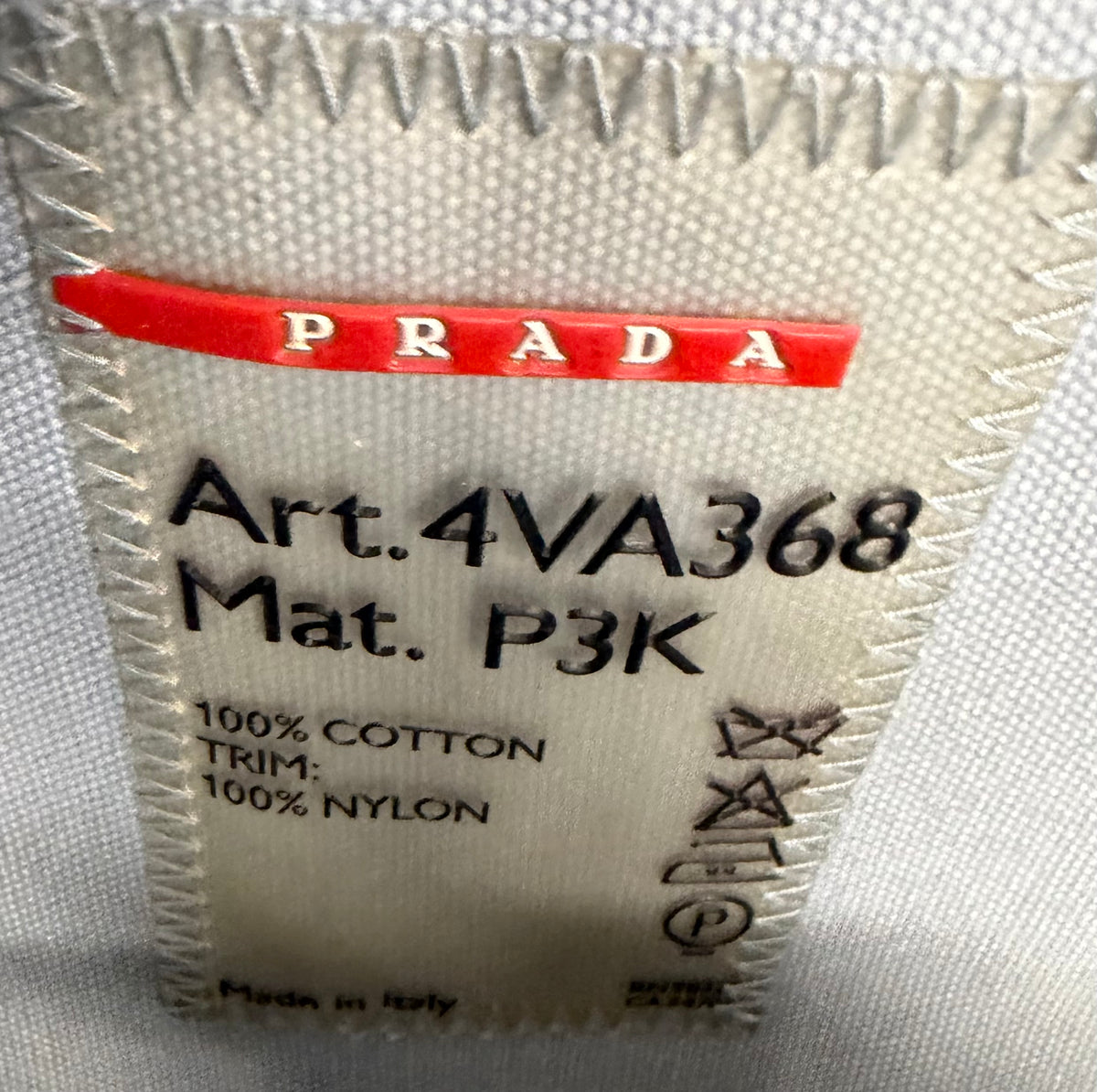 Prada Sport Denim Canvas Tote Shoulder Bag