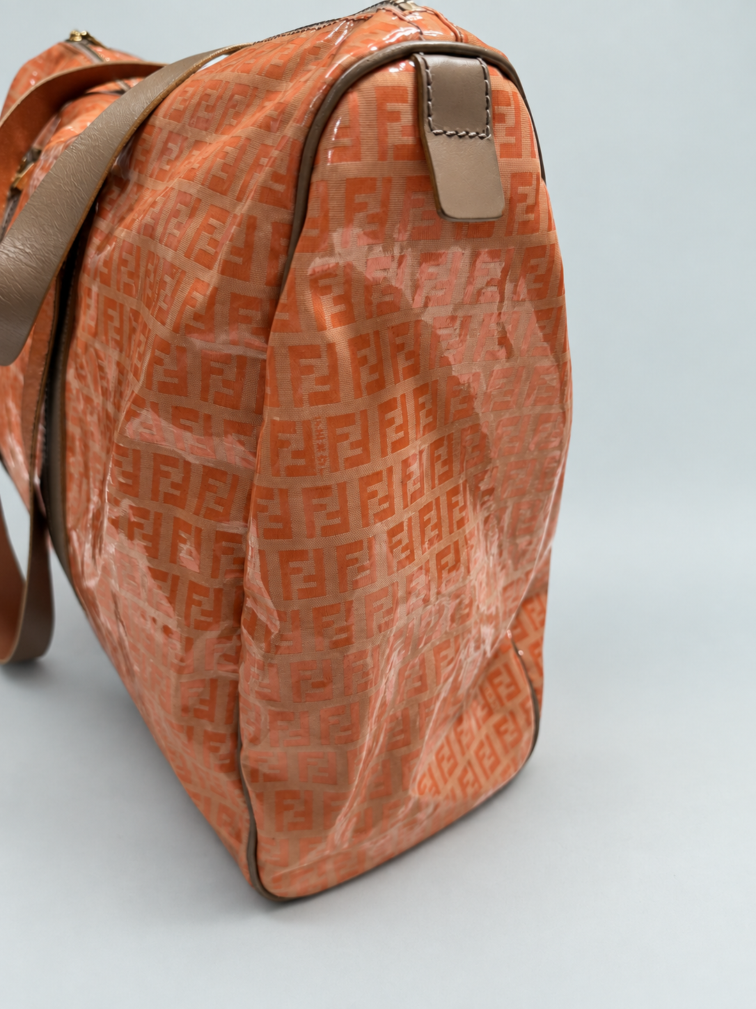 Fendi Zucchino Bowler Boston Carryall