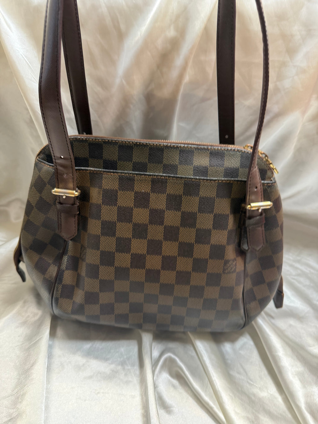 Louis Vuitton Belem Mm Damier Ebene Tote Shoulder Bag