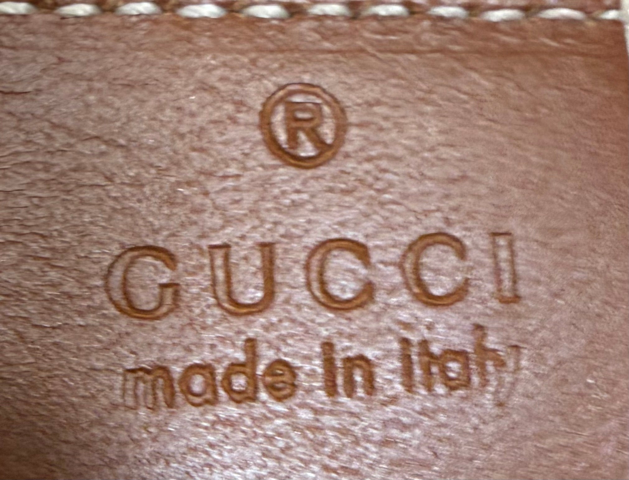 Gucci Monogram Canvas Web Loop Messenger Crossbody Sling