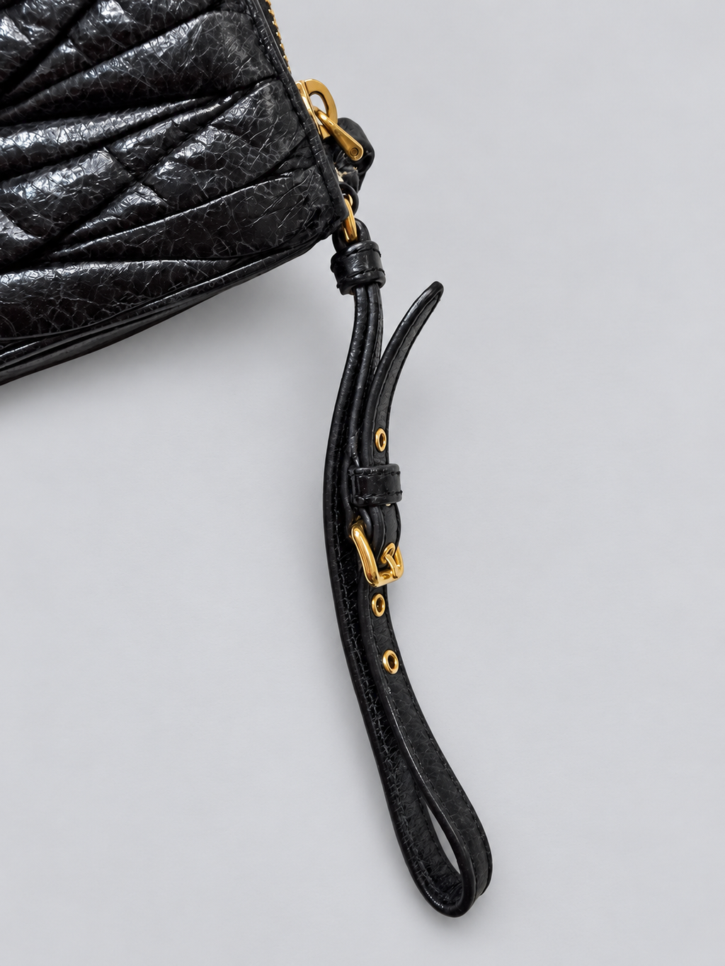 Miu Miu Matelasse Clutch Zipper Pouch