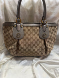 Gucci Scarlett Tote Monogram Canvas Shoulder Bag in Gray