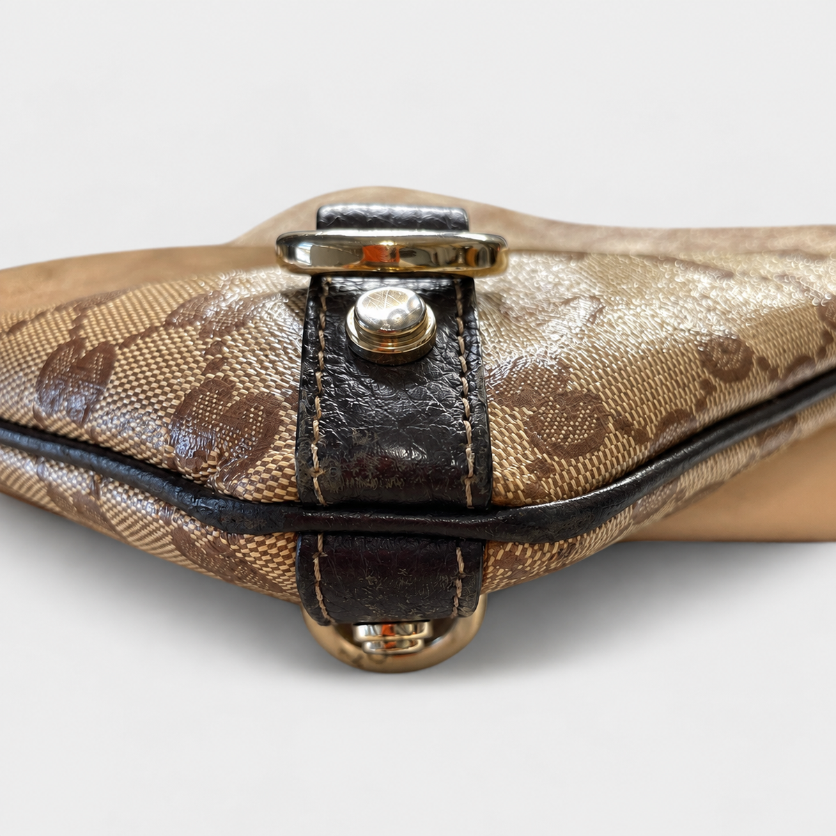 Gucci GG Canvas Crossbody in Brown