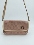 Salvatorre Ferragamo Canvas Hobo Shoulder
