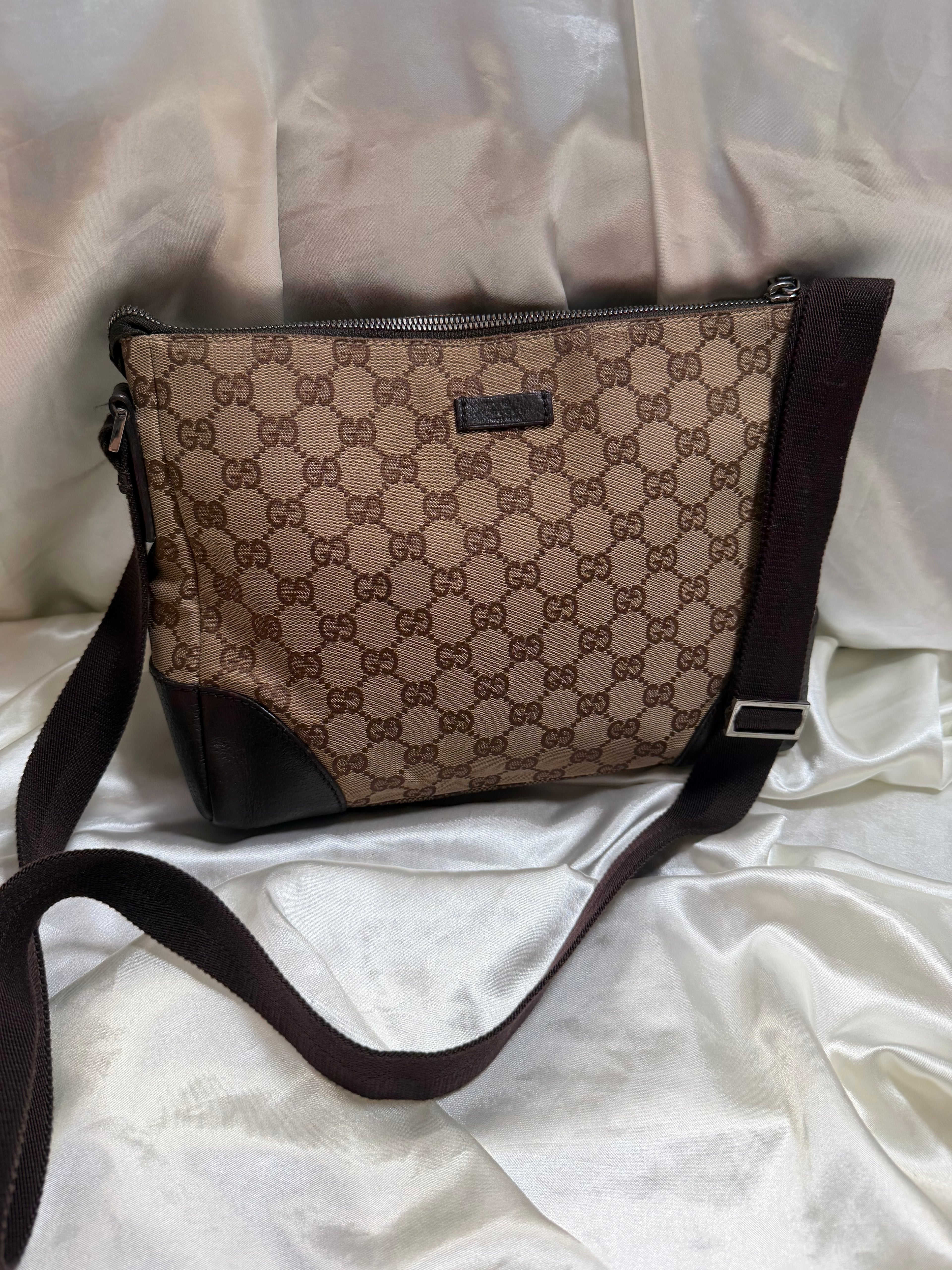 Gucci Monogram Canvas Messenger Joy Sling