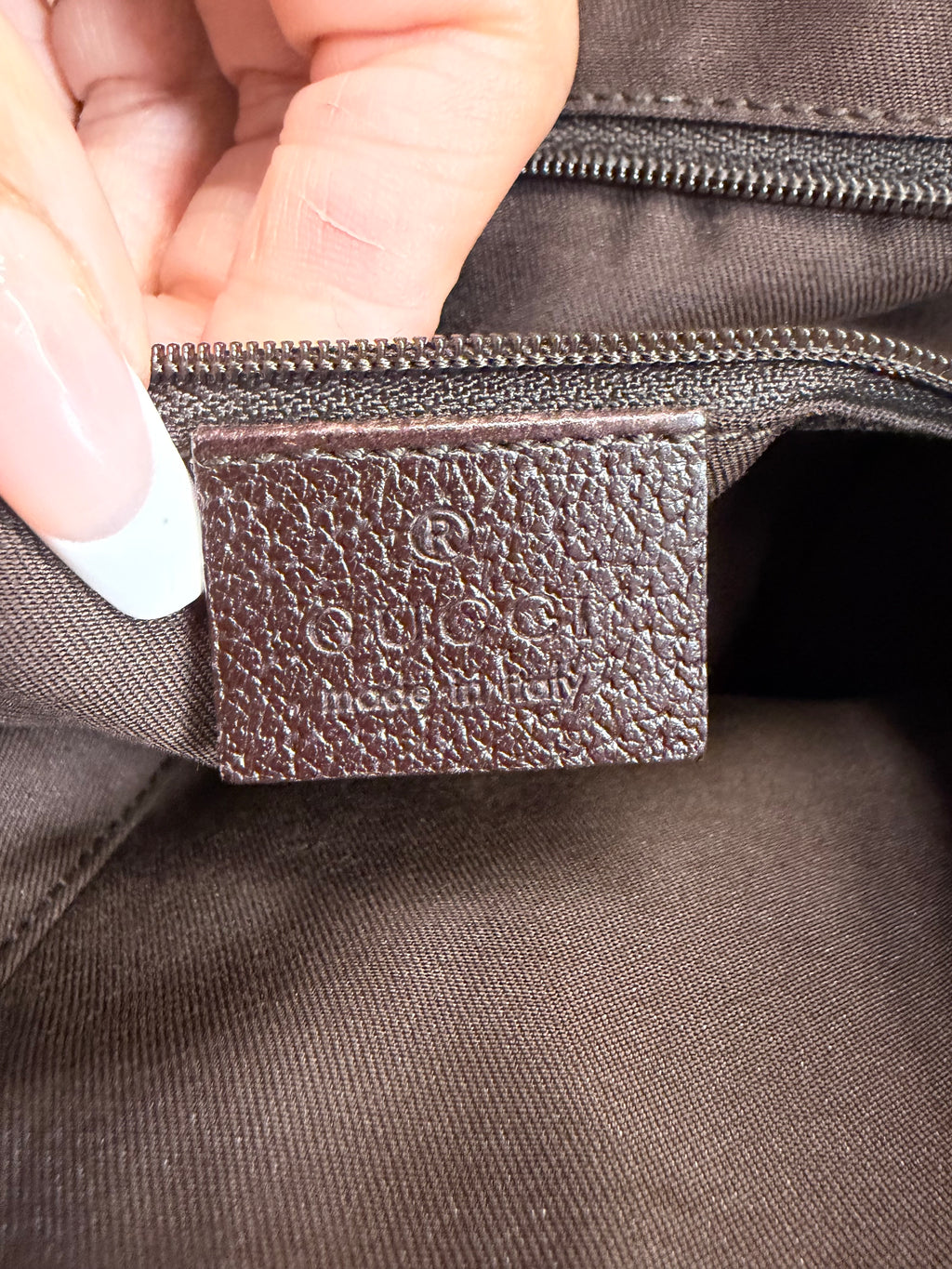 Gucci Monogram Canvas Anbey Sling Crossbody