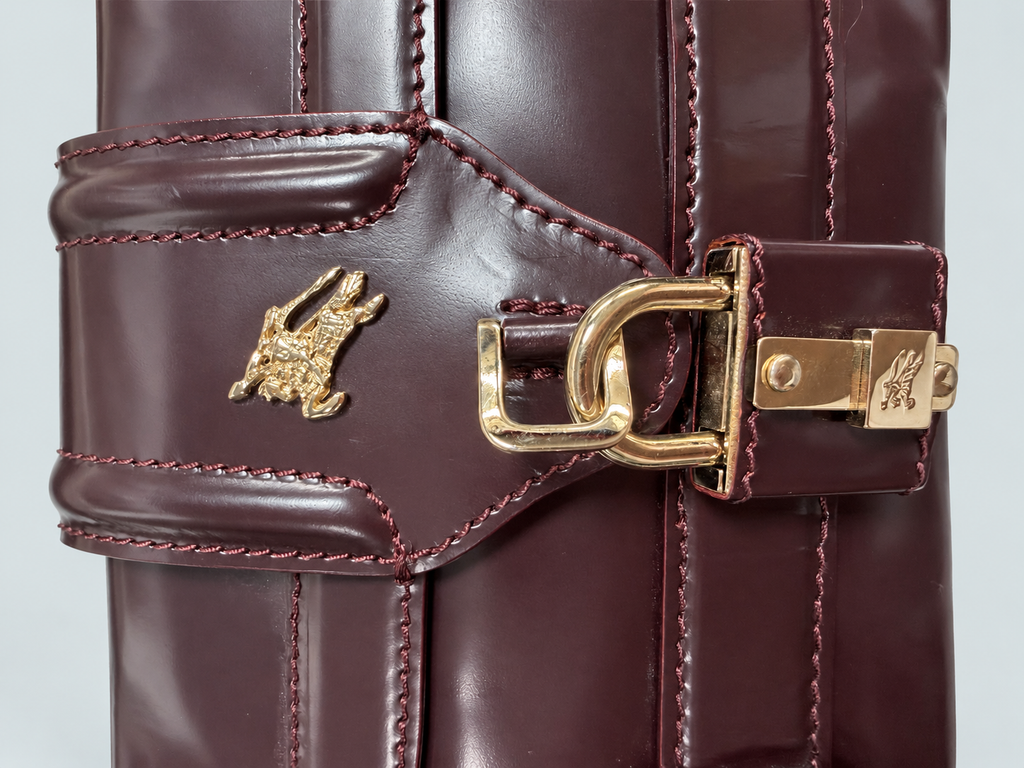 Burberry Prorsum Hobo Patent Shoulder Bag