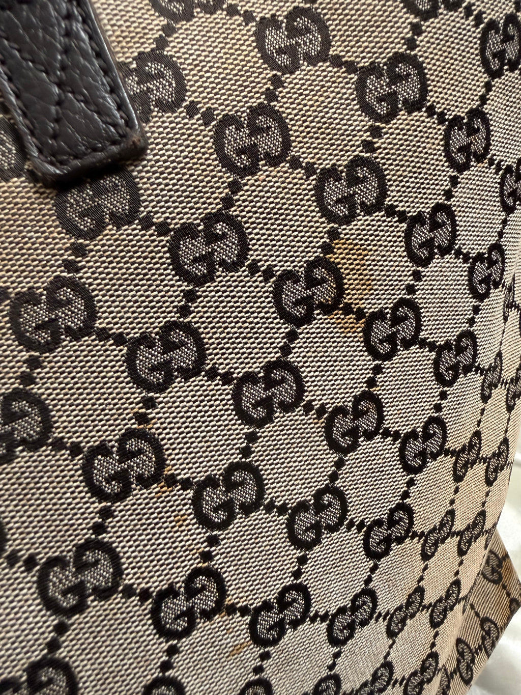 Gucci Monogram Canvas Signature Large Tote