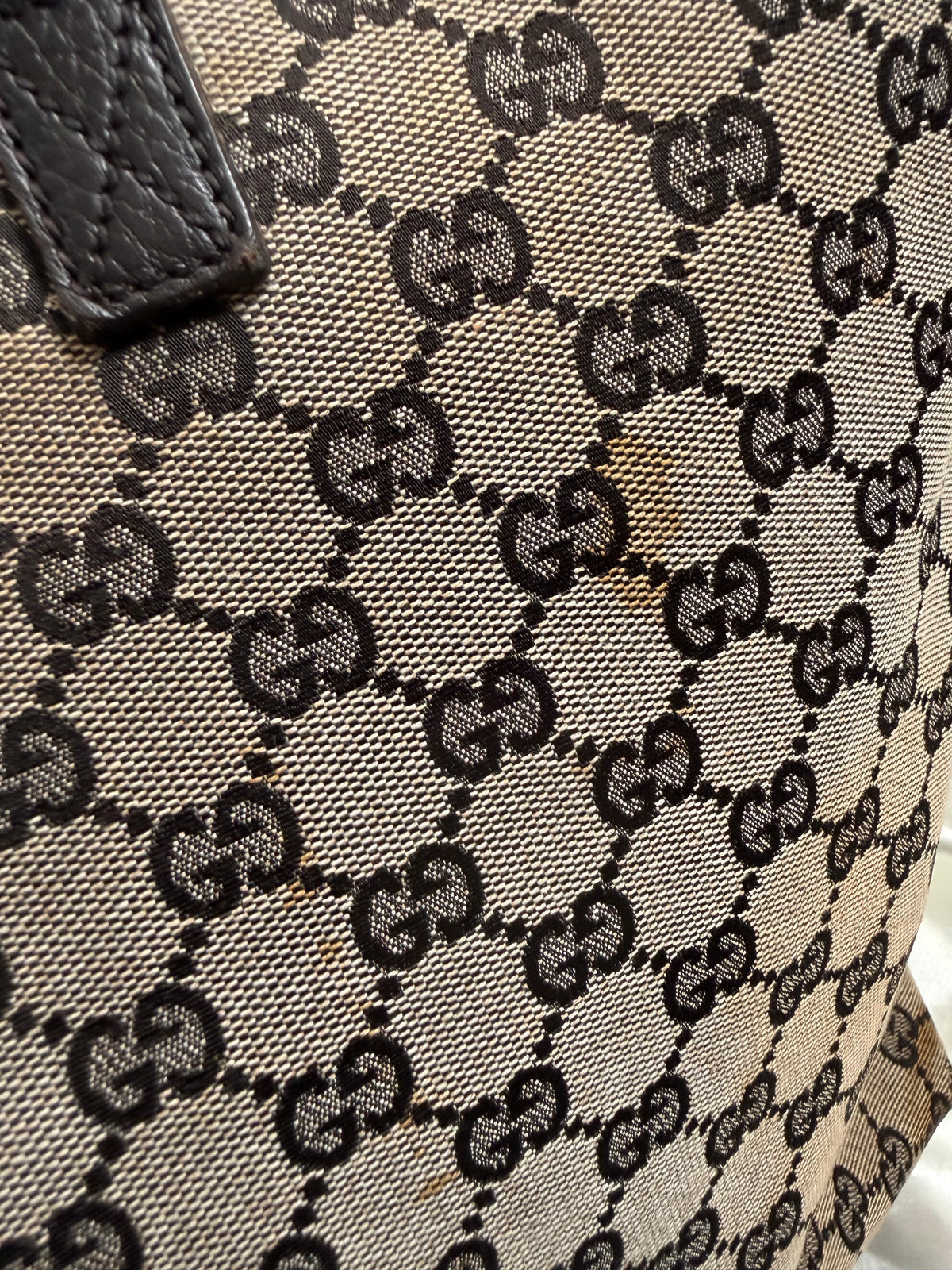 Gucci Monogram Canvas Signature Large Tote