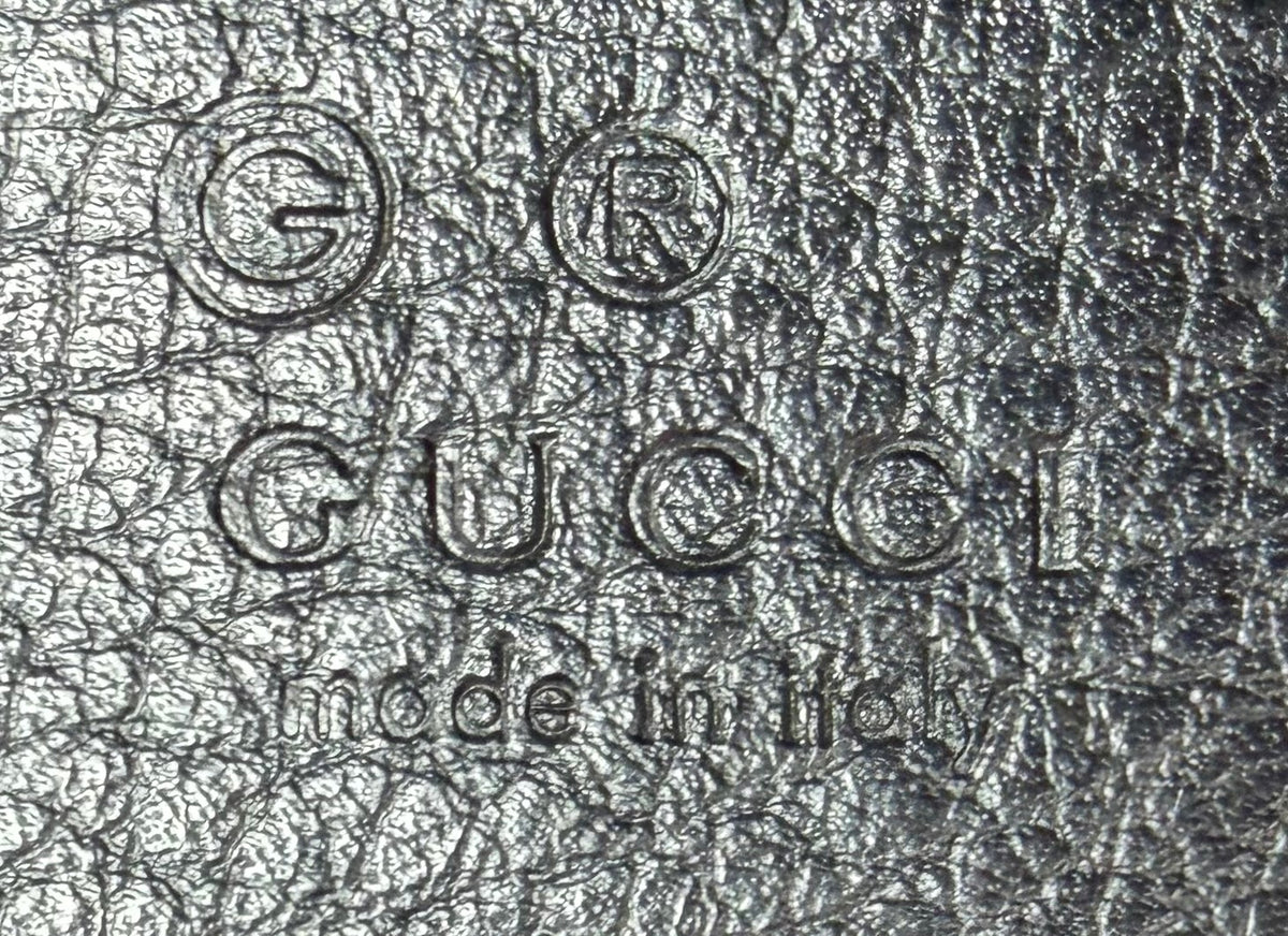 Gucci Monogram Denim Canvas Large Tote Interlocking Logo Charm