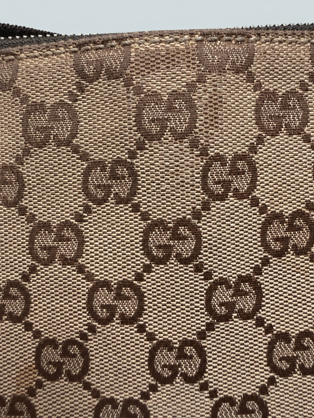 Gucci Monogram Canvas Messenger Sling Crossbody