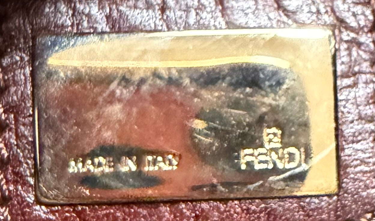 Fendi Zucca Boston Bowler Satchel