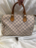 Louis Vuitton Damier Azur 30 Satchel Boston Bowler