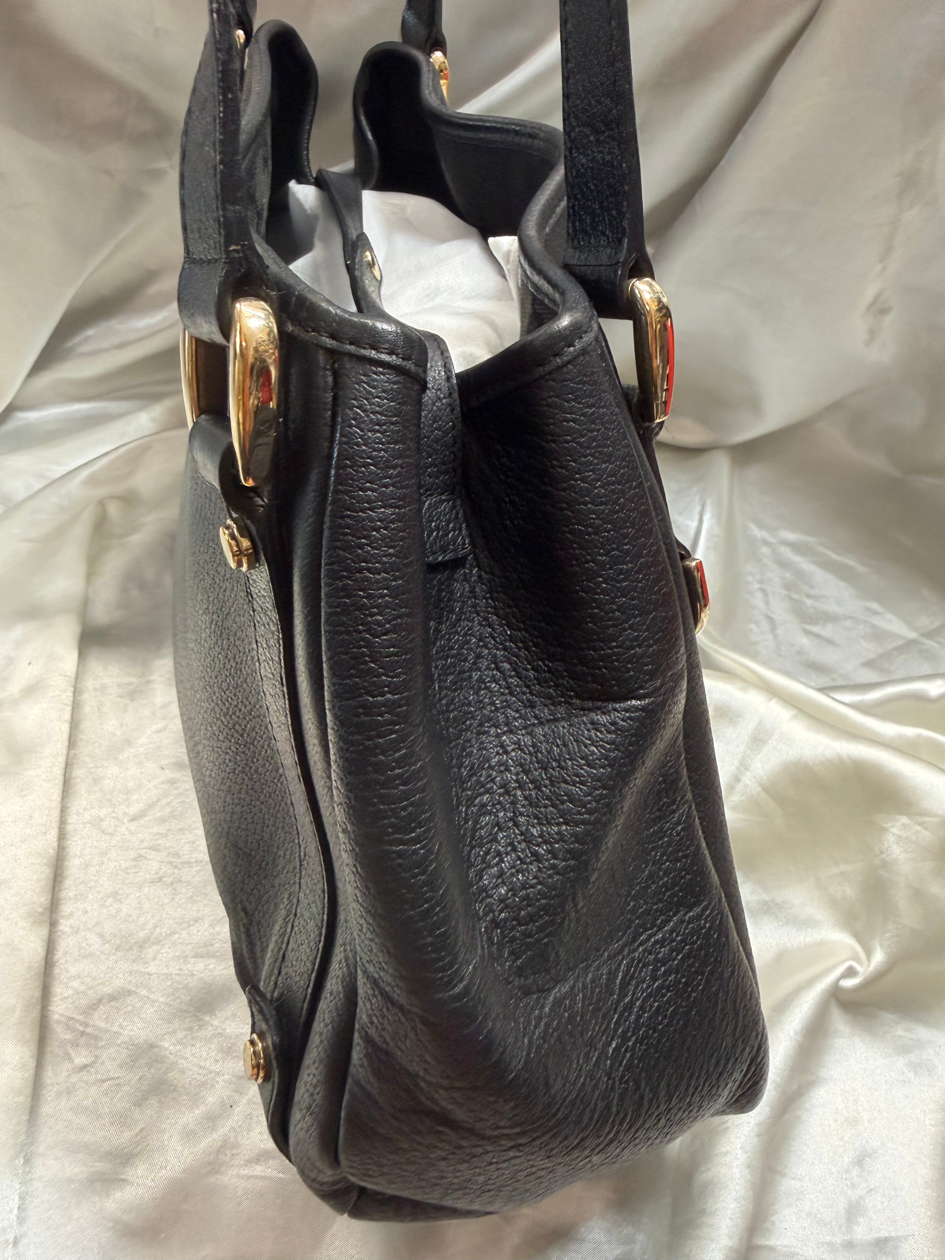 Gucci Abbey Tote Leather in Black