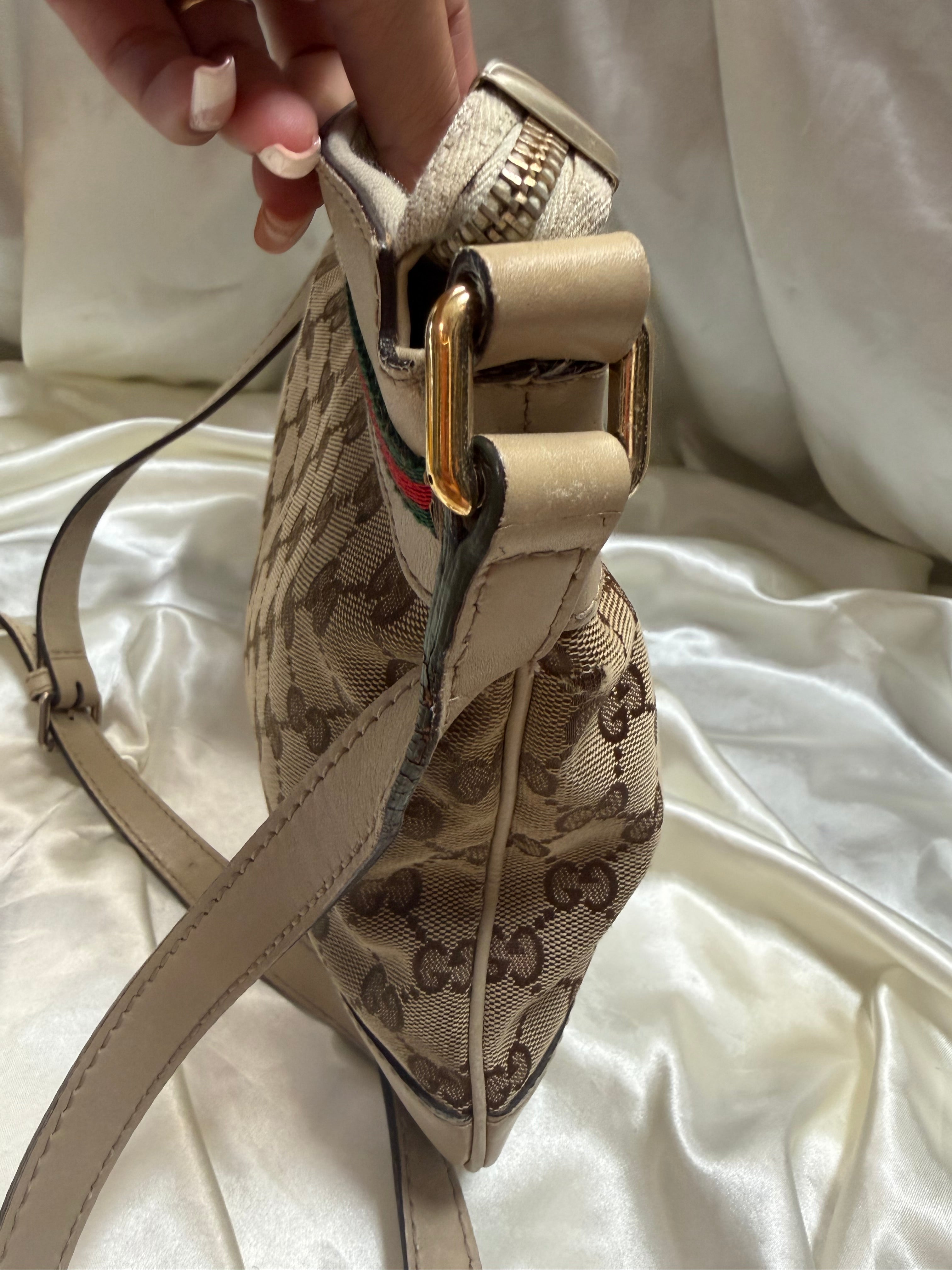 Gucci Monogram Canvas Web Mayfair Messenger Sling