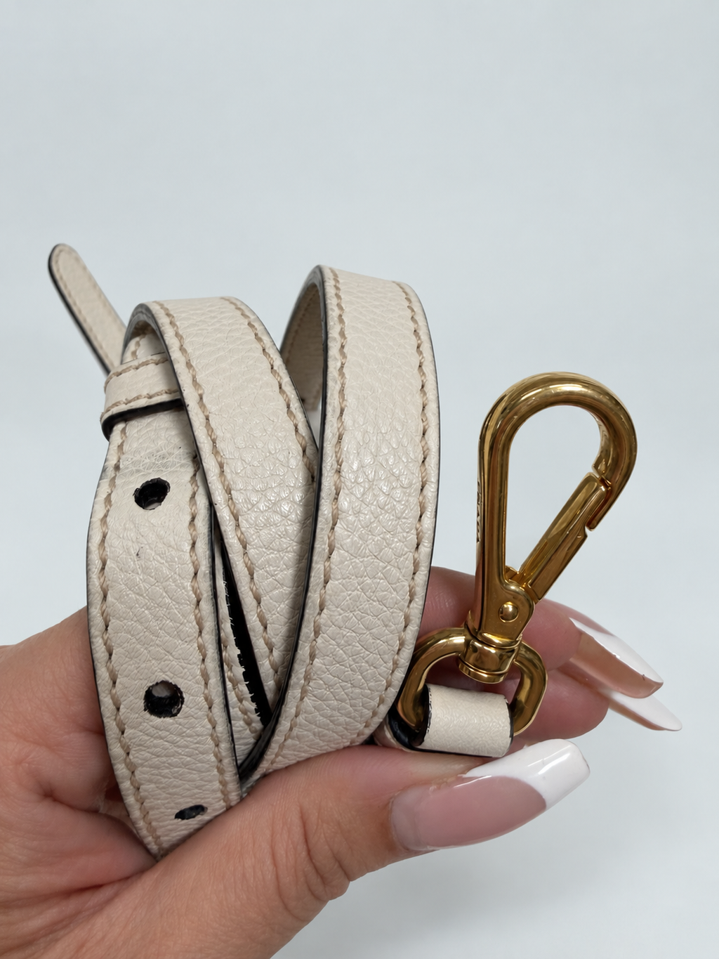 Prada Vitello Daino Flat Zipper Messenger Crossbody Sling