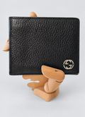 Gucci Interlocking GG Bifold Wallet in Black