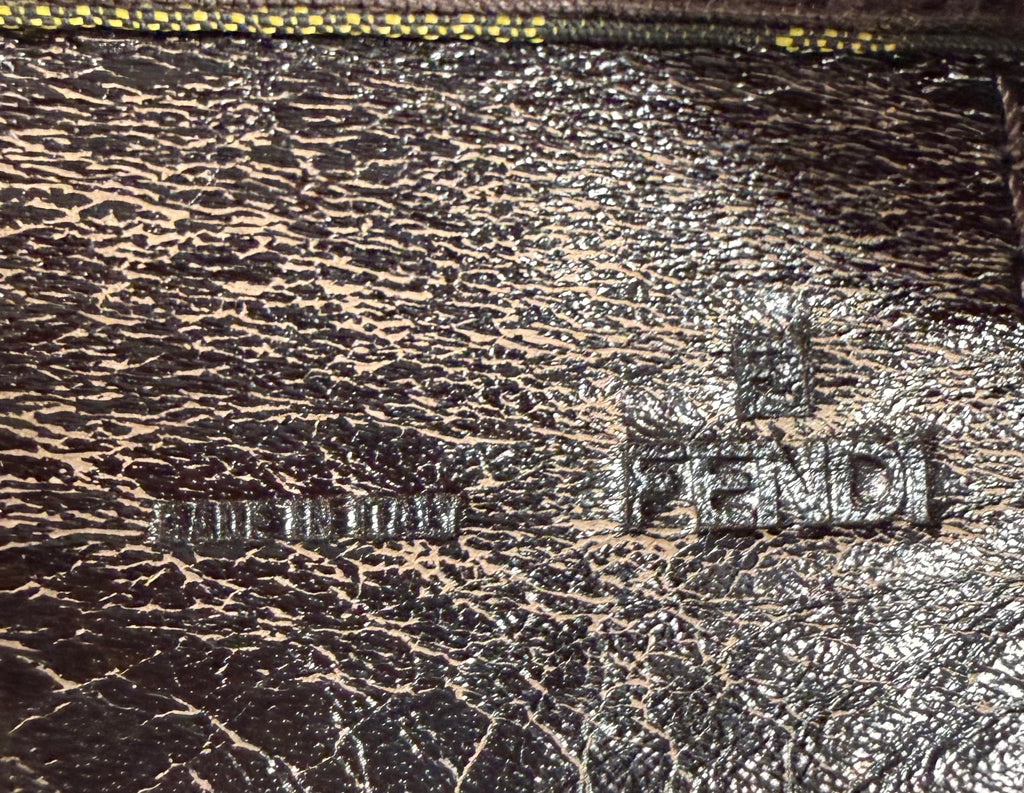 Fendi Zucca Cuoio Mini Pochette Vanity