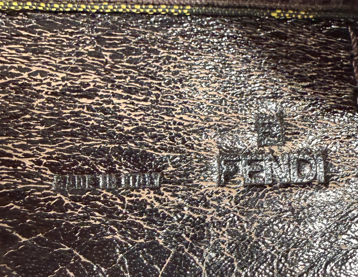 Fendi Zucca Cuoio Mini Pochette Vanity