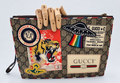Gucci GG Supreme Zip Pouch Clutch