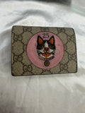 Gucci Monogram Supreme Bosco Patch Card Wallet