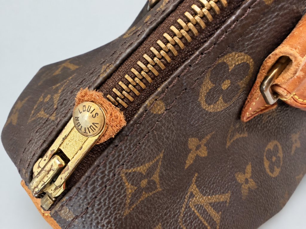Louis Vuitton Speedy 30 Monogram Satchel Bowler Boston