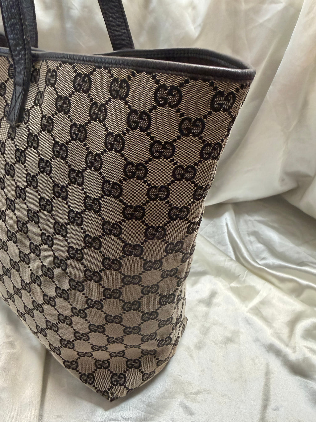 Gucci Monogram Canvas Signature Large Tote