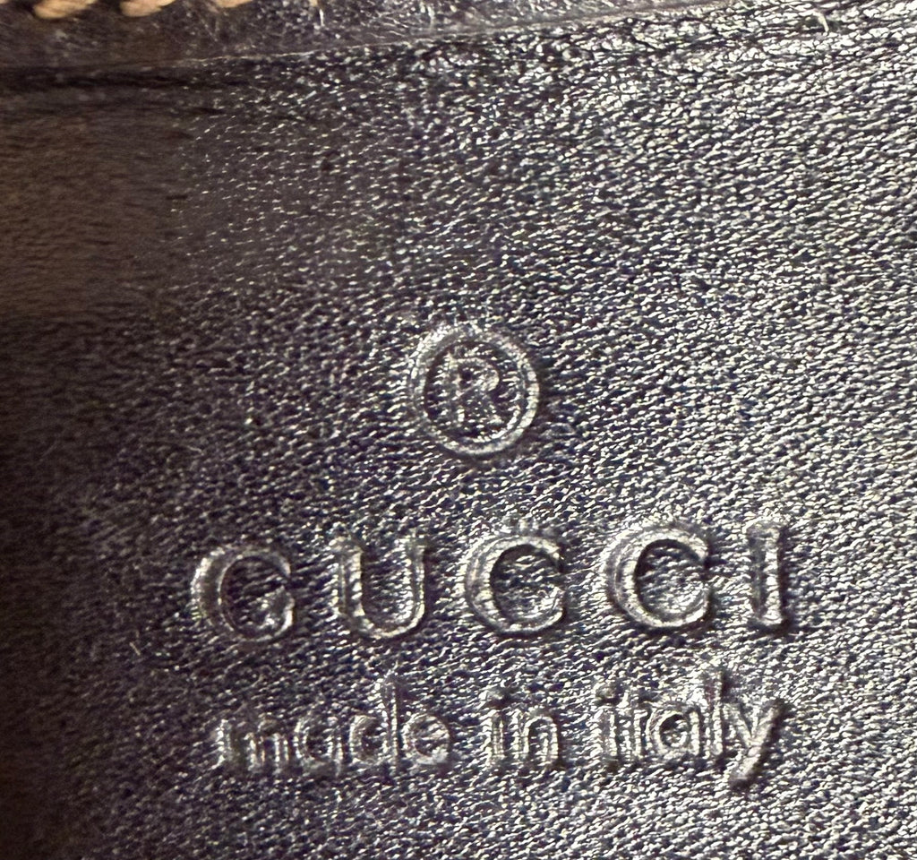 Gucci Supreme Flat Web Loop Messenger Crossbody Sling Bag in Navy Blue