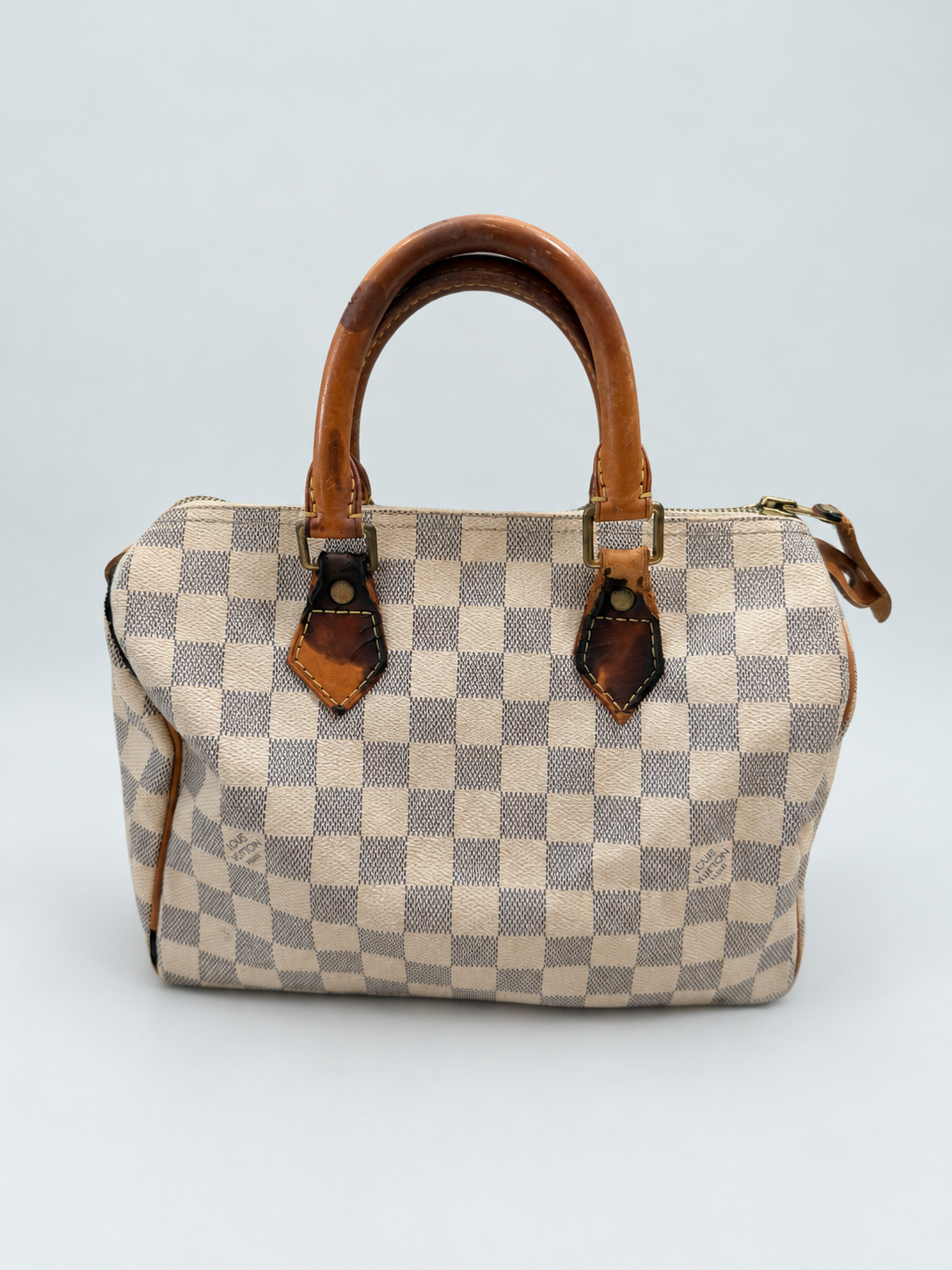 Louis Vuitton Damier Azur Speedy 25 Boston Satchel