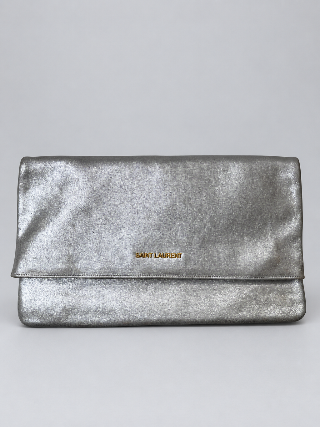 Saint Laurent Clutch Flap Metallic