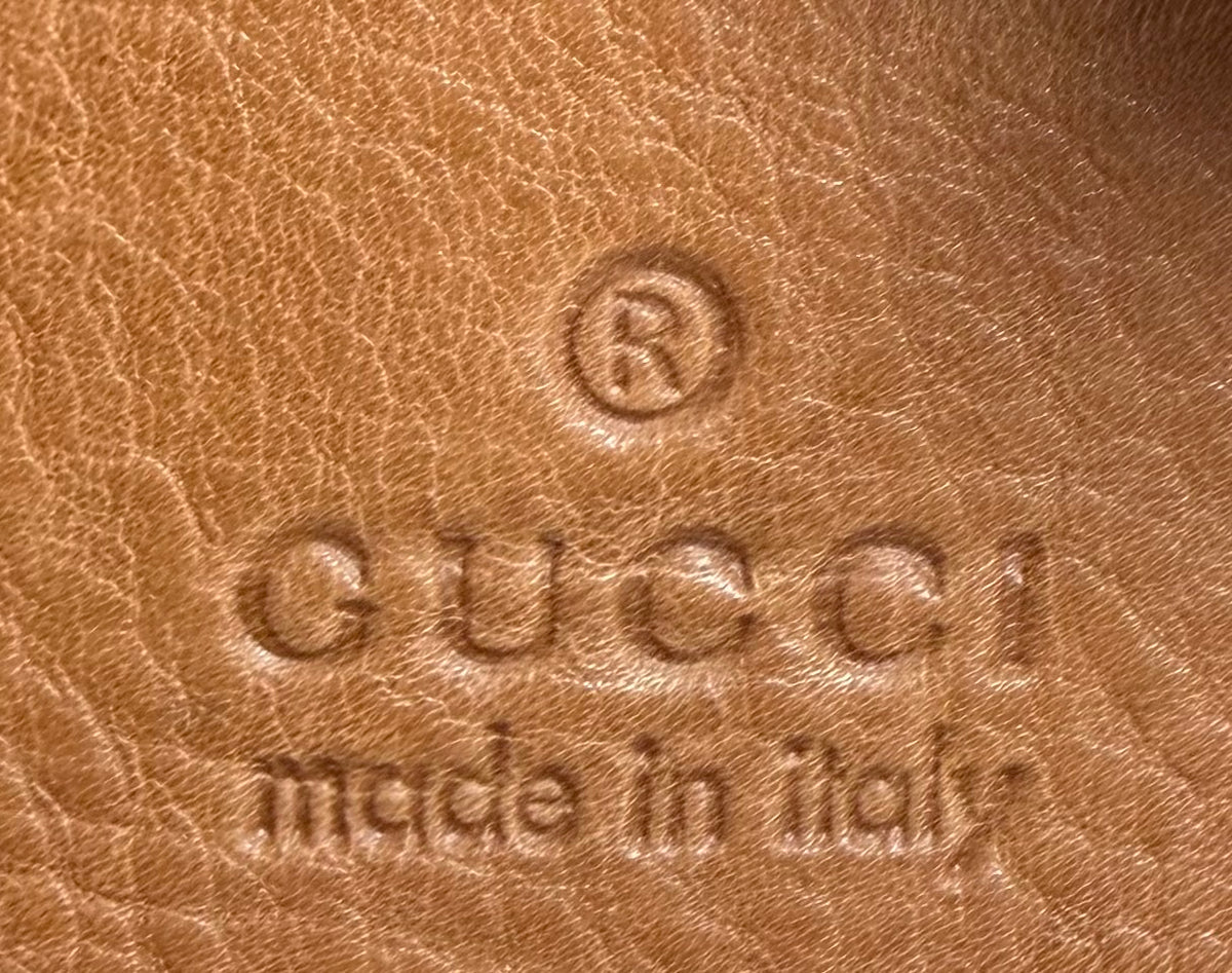 Gucci Monogram Canvas Marrakech Flap Crossbody Messenger