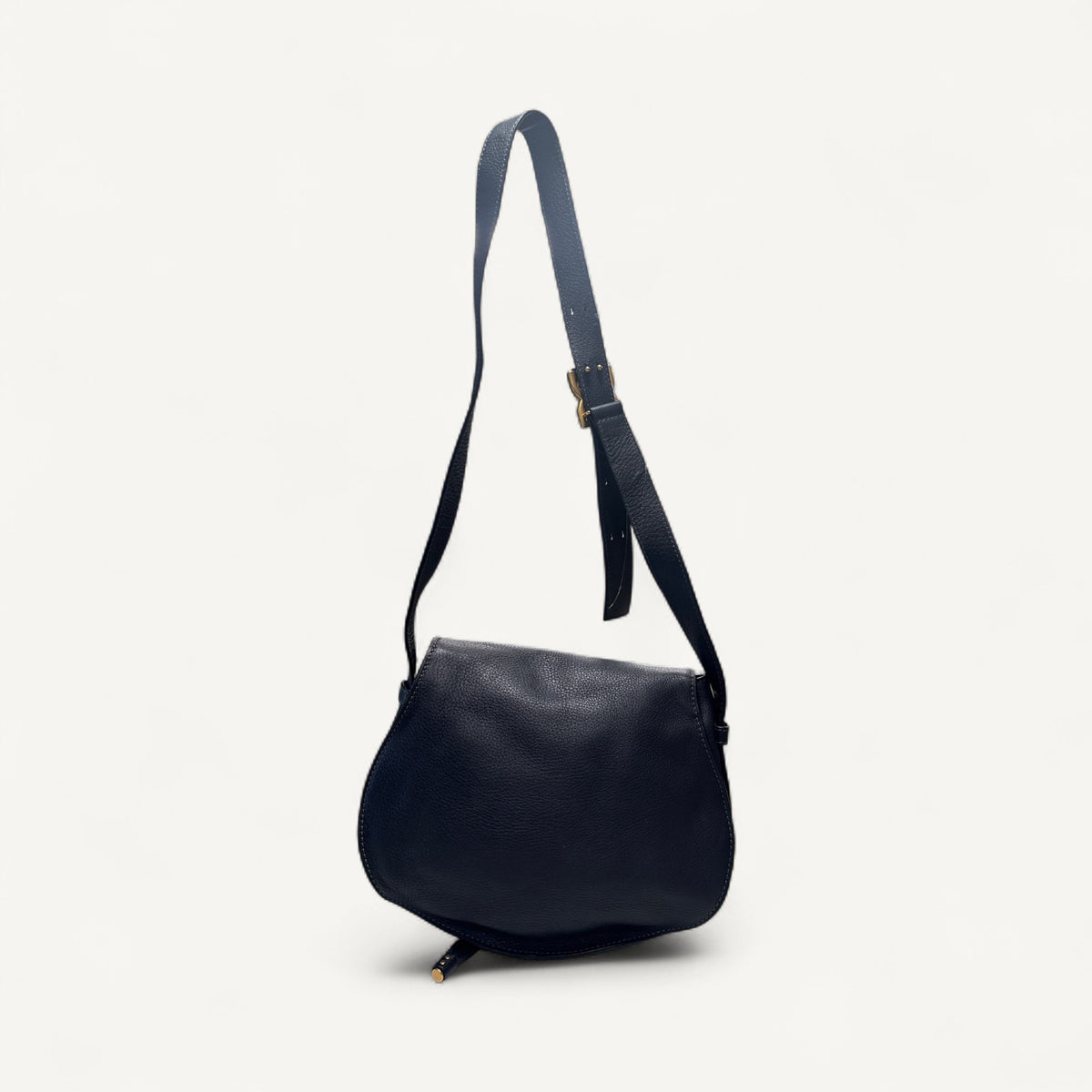 Chloe Marcie Crossbody Bag in Navy Blue