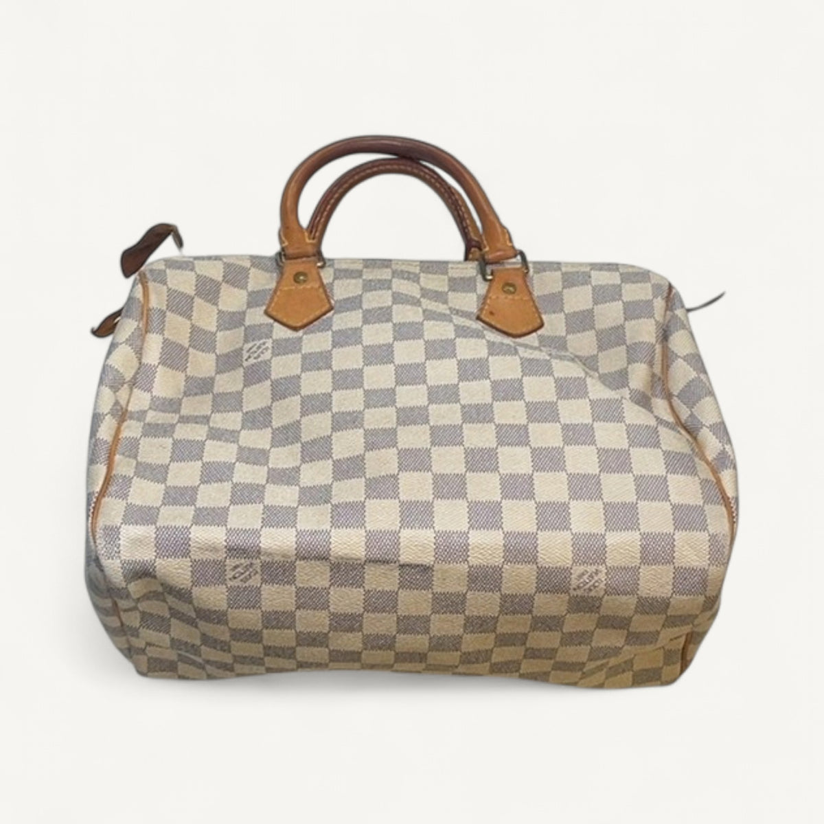Louis Vuitton Damier Azur Speedy 30 Handbag in White