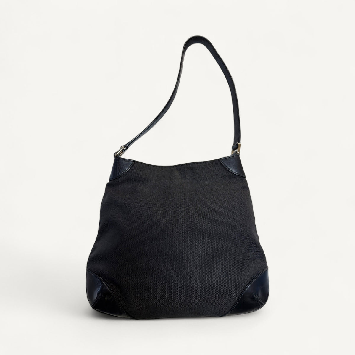 Gucci Vintage Nylon Hobo Shoulder in Black